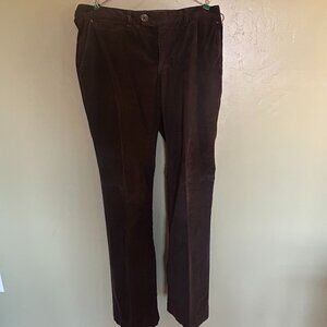 Share Eddie Bauer Pants Womens Size 8 Brown Corduroy Curvy Trouser EUC